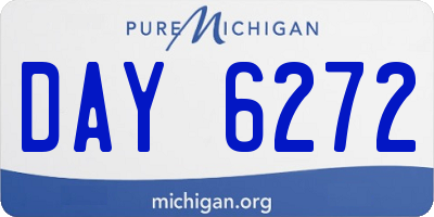 MI license plate DAY6272