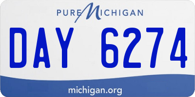MI license plate DAY6274