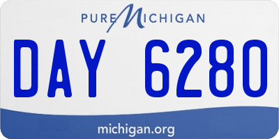 MI license plate DAY6280
