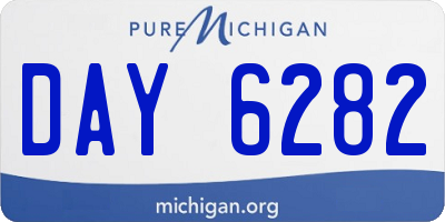 MI license plate DAY6282