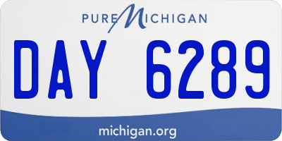MI license plate DAY6289