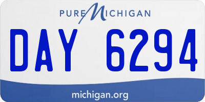 MI license plate DAY6294