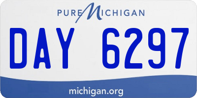 MI license plate DAY6297