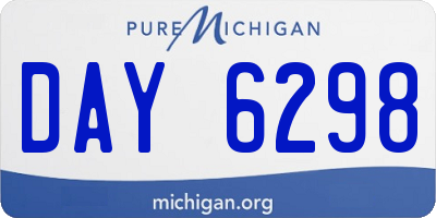 MI license plate DAY6298