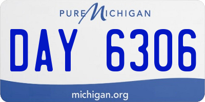 MI license plate DAY6306