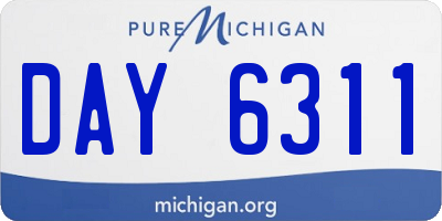 MI license plate DAY6311