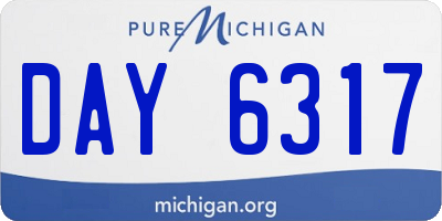 MI license plate DAY6317