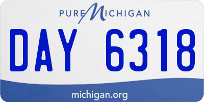 MI license plate DAY6318