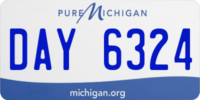 MI license plate DAY6324