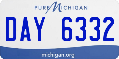 MI license plate DAY6332