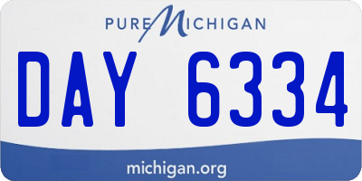 MI license plate DAY6334