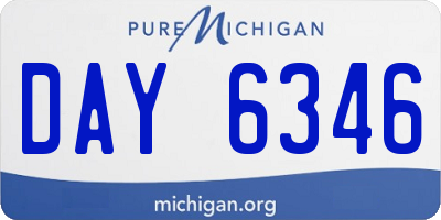 MI license plate DAY6346