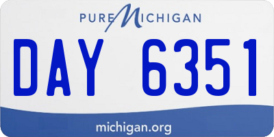 MI license plate DAY6351