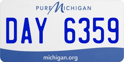 MI license plate DAY6359