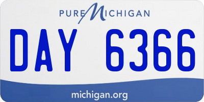 MI license plate DAY6366