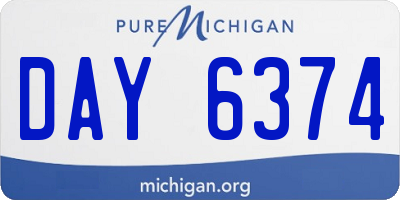 MI license plate DAY6374