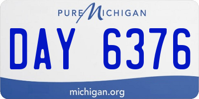 MI license plate DAY6376