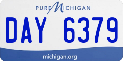 MI license plate DAY6379