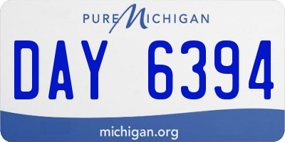 MI license plate DAY6394