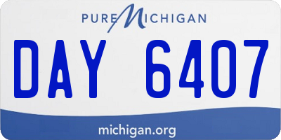 MI license plate DAY6407