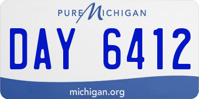 MI license plate DAY6412