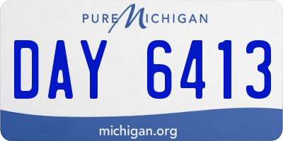 MI license plate DAY6413