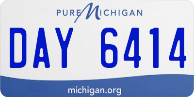 MI license plate DAY6414
