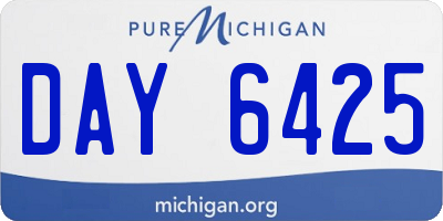 MI license plate DAY6425