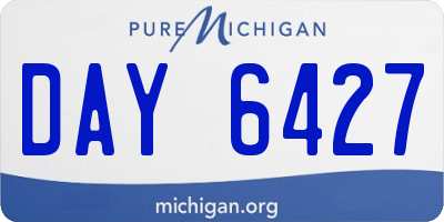 MI license plate DAY6427