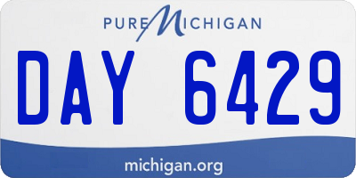 MI license plate DAY6429