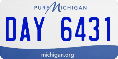 MI license plate DAY6431