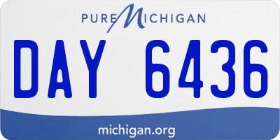 MI license plate DAY6436