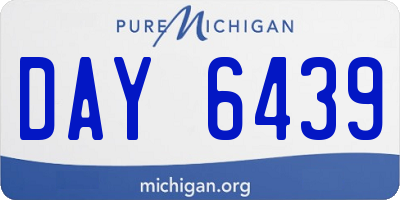 MI license plate DAY6439