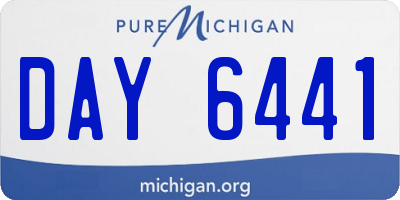 MI license plate DAY6441