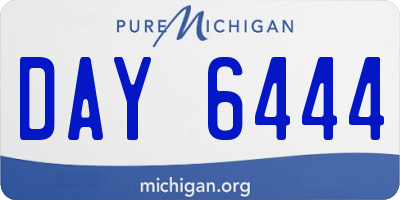 MI license plate DAY6444