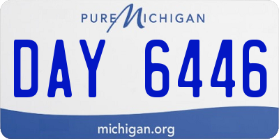 MI license plate DAY6446