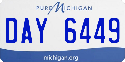 MI license plate DAY6449
