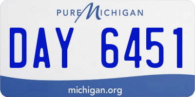 MI license plate DAY6451