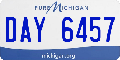 MI license plate DAY6457