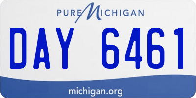 MI license plate DAY6461
