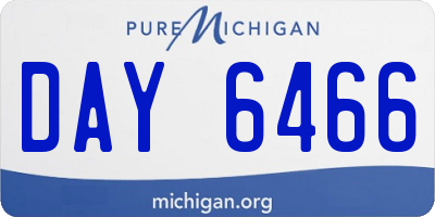 MI license plate DAY6466