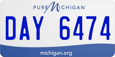 MI license plate DAY6474