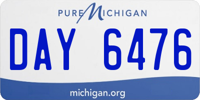 MI license plate DAY6476
