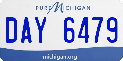 MI license plate DAY6479