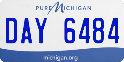 MI license plate DAY6484