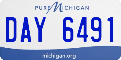 MI license plate DAY6491