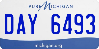 MI license plate DAY6493