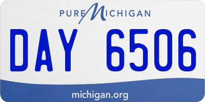 MI license plate DAY6506