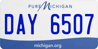 MI license plate DAY6507