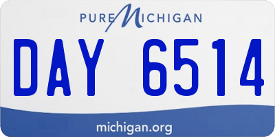 MI license plate DAY6514